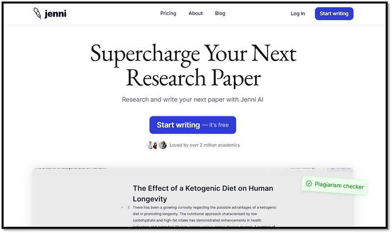 Jenni AI – A Smart AI Assistant For Academic Writing | Review, Pricing & Alternative